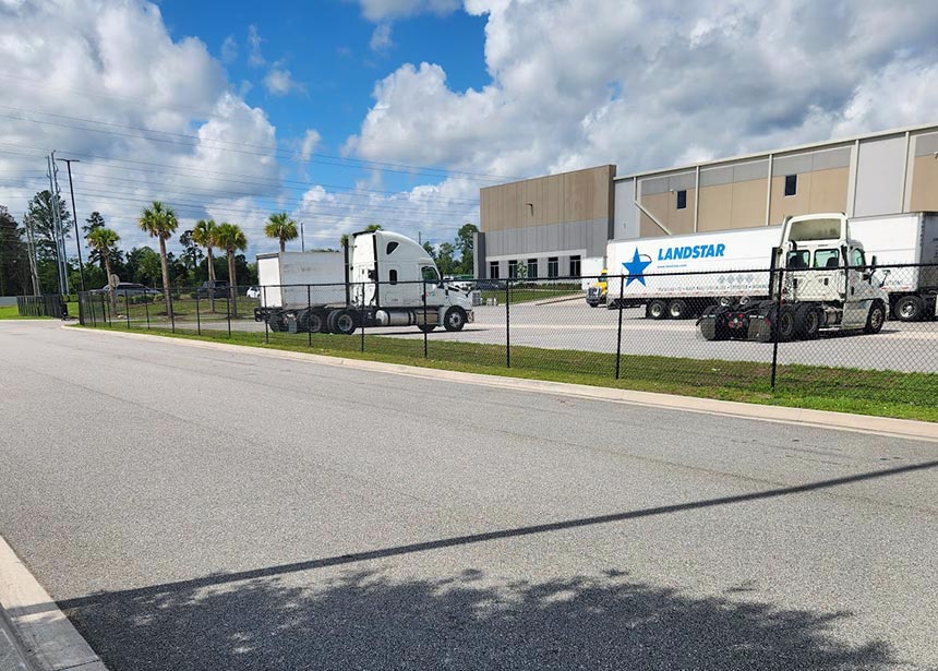 Commercial fence installation Jacksonville